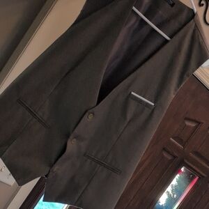 Coofandy Men's Classic Light Brown Vest Size Large Polyester Viscose